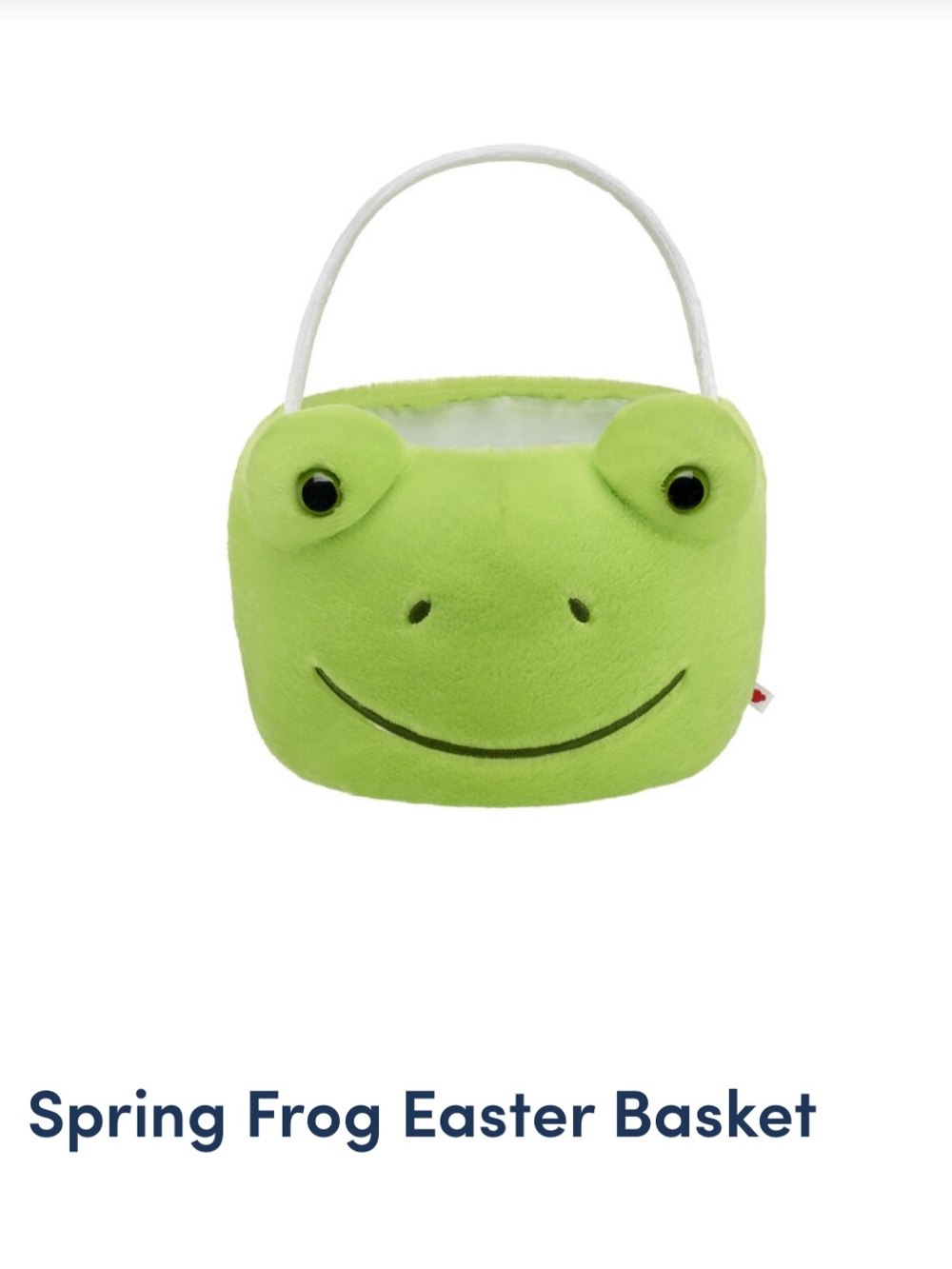 Build-a-Bear Spring Green Frog Basket - NWT